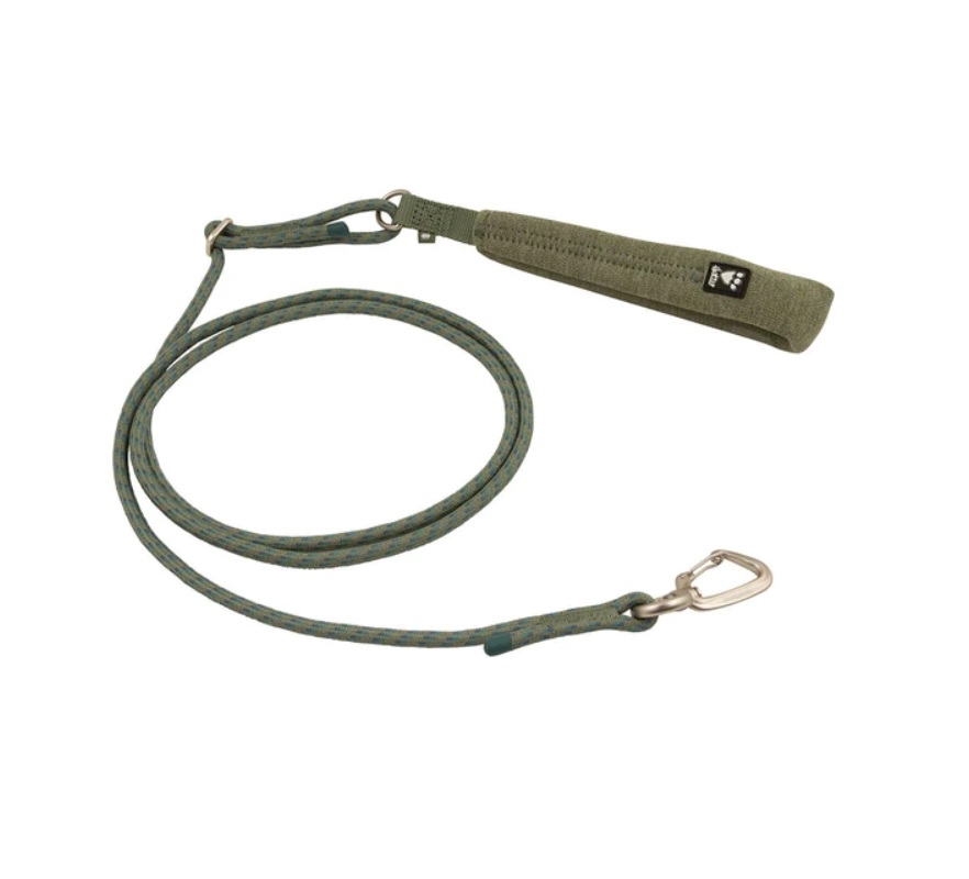 Hurtta Rope Leash Eco pavadėlis, 180x0,6 cm, chaki sp. -  2