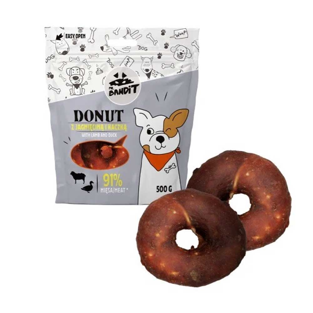 Mr. Bandit Donut skanėstai šunim-spurgytės su ėriena ir antiena, 500 g -  2