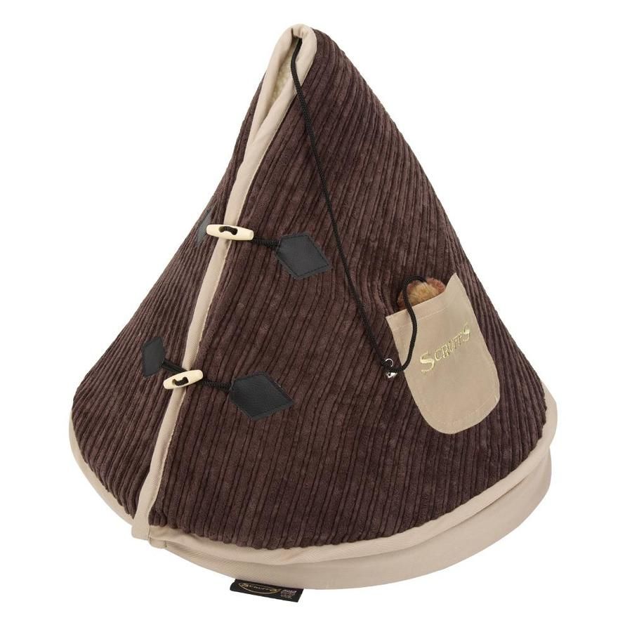 Scruffs Tee-Pee piramidės formos guolis-namelis, 45 x 45 x 60 cm, ruda -  2