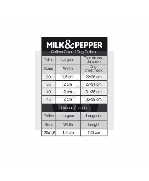 Milk&Pepper Jaguar odinis antkaklis, 22-26 cm, juodas -  2