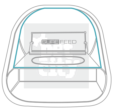 SureFlap SureFeed mikročipu atidaromas maitinimo indas -  2