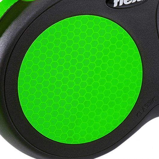 Flexi Neon automatinis juostinis pavadėlis S/5 m, žalias -  2