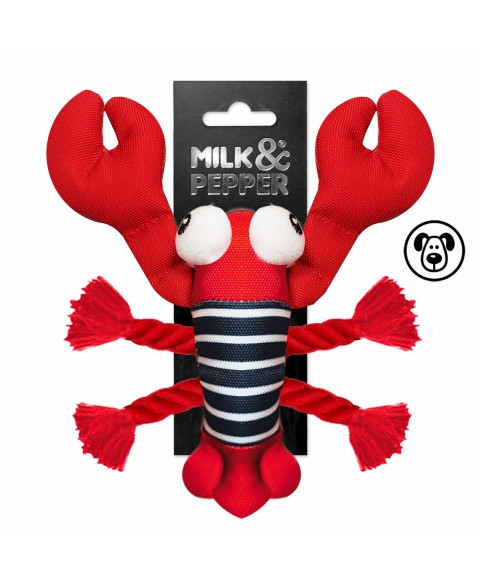 Milk&Pepper Lobster žaislas šunims-omaras, 21 cm -  2