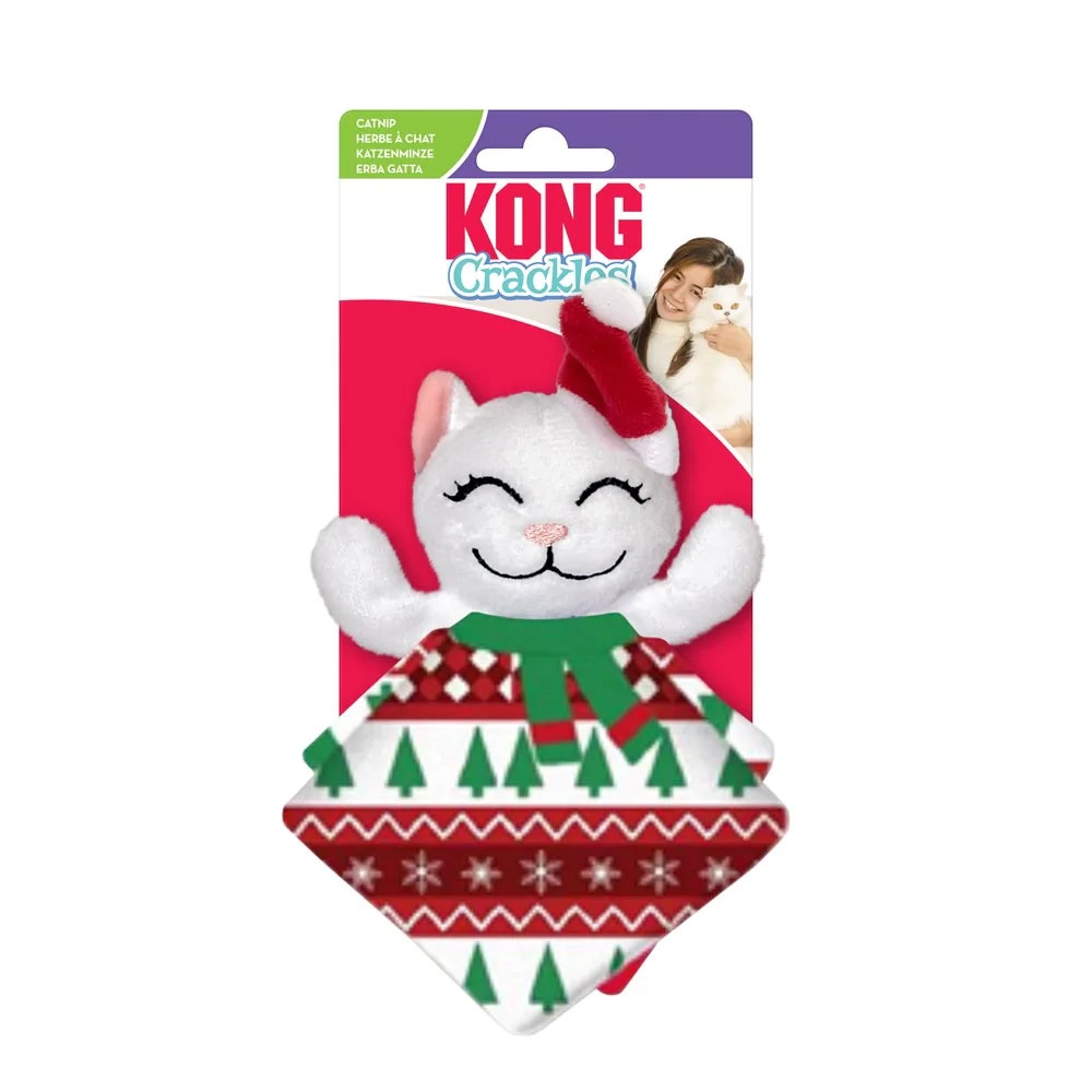 KONG Holiday Crackles Santa Kitty žaislas katėms -  2