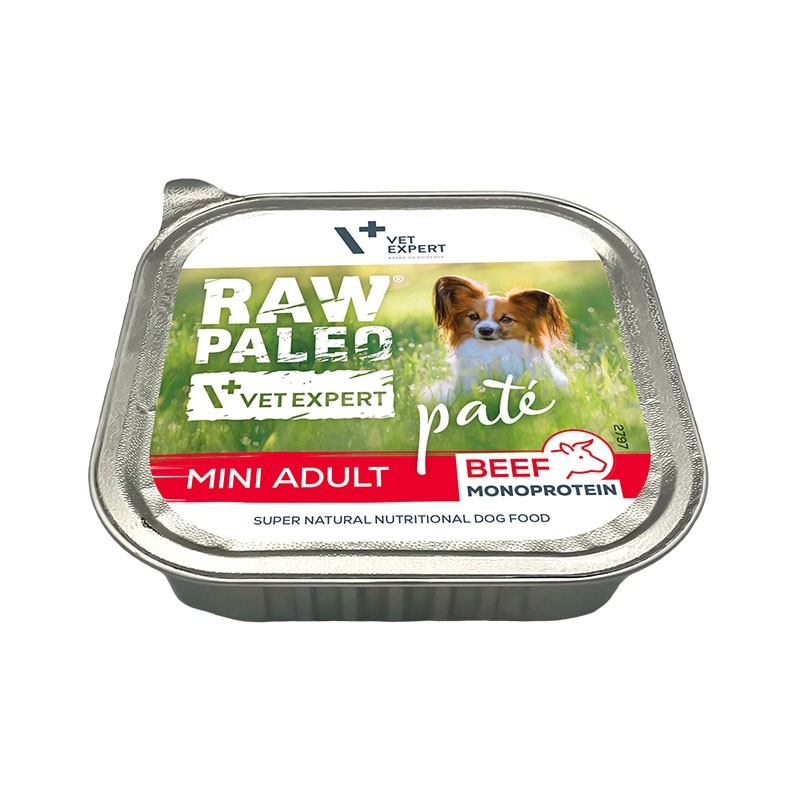 Raw Paleo Pate Mini Adult paštetas šunims su jautiena, 150 g -  2