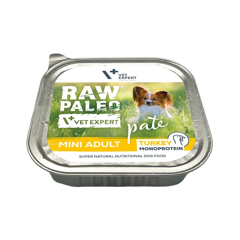 Raw Paleo Pate Mini Adult paštetas šunims su kalakutiena, 150 g -  2