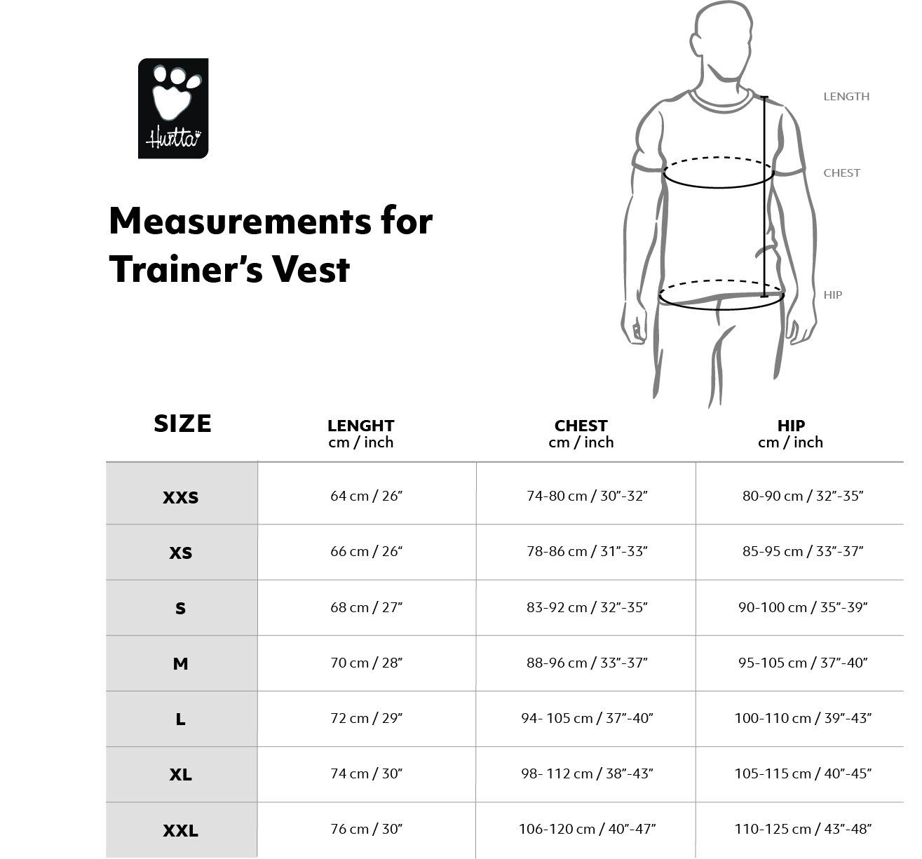 Hurtta Trainer's Vest dresūros liemenė šeimininkui, M,  juoda -  2