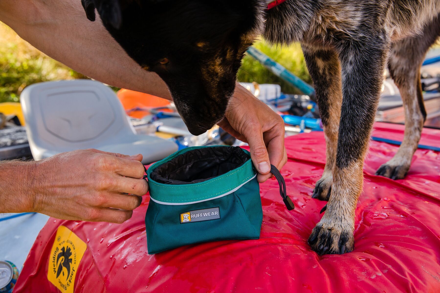 Ruffwear Quencher Cinch Topp dubenėlis, mėlynas M -  5